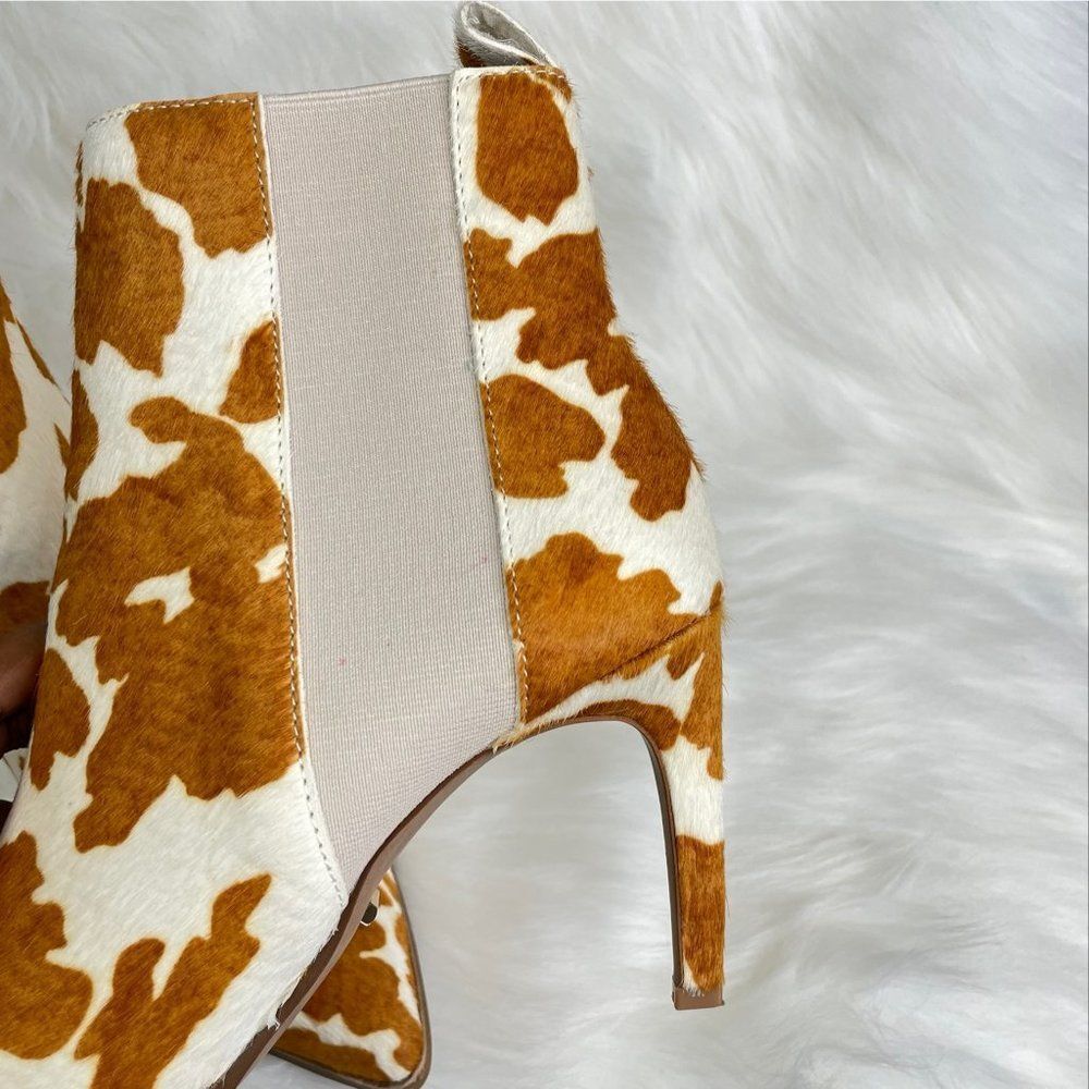 42 Gold Kennsington Cow Print Chelsea Boot/ Booties Size 7 or 37.5 - Picture 11 of 14